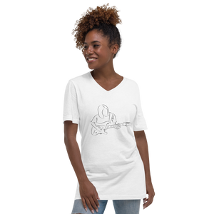 Geryah Dingle Music - Short Sleeve V-Neck T-Shirt